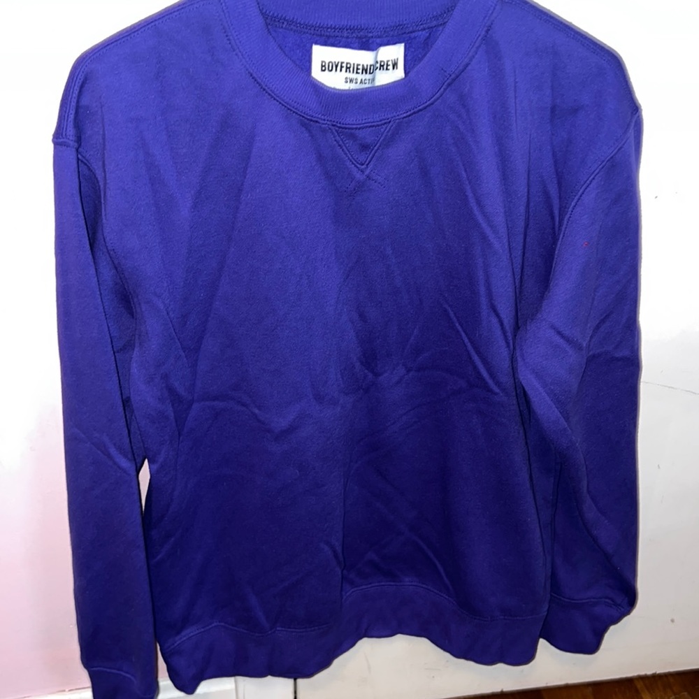 Fleece lined crew neck